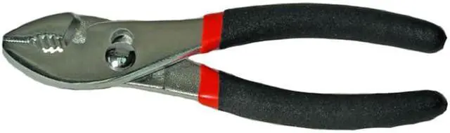 Main image of Tuff Stuff, 95113, 8", Slip Joint Pliers, Bypass Wire Cutter, Tuff Grip Handles