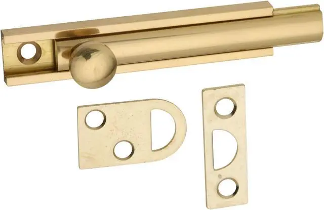 Main image of National Gallery Series 3 In. Polished Brass Door Surface Bolt N197970