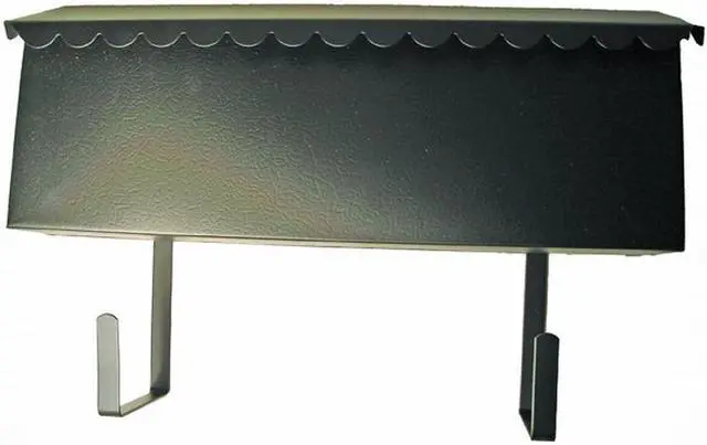 Main image of Tuff Stuff, 2031, Black Enamel Metal Horizontal Mailbox, No Lock