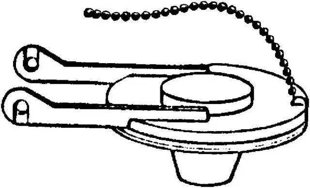 Alt view image 2 of 2 - Aqua Plumb, 2639, Toilet Rigid Body Flapper For Eljer Toilets