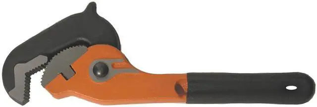 Main image of Tuff Stuff, 53528, 10" Heavy Duty, Black Grip, Quick Action Adjustable Pipe Wrench