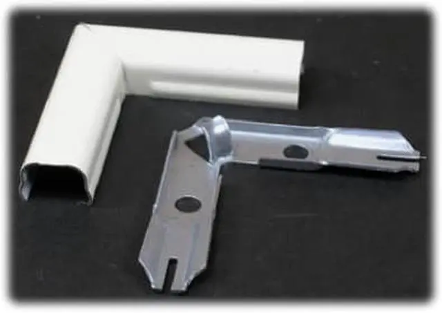 Main image of Thomas & Betts, B311, Ivory Metal, Surface Raceway Fitting 90 Degree Flat Elbow, For B300 Raceway