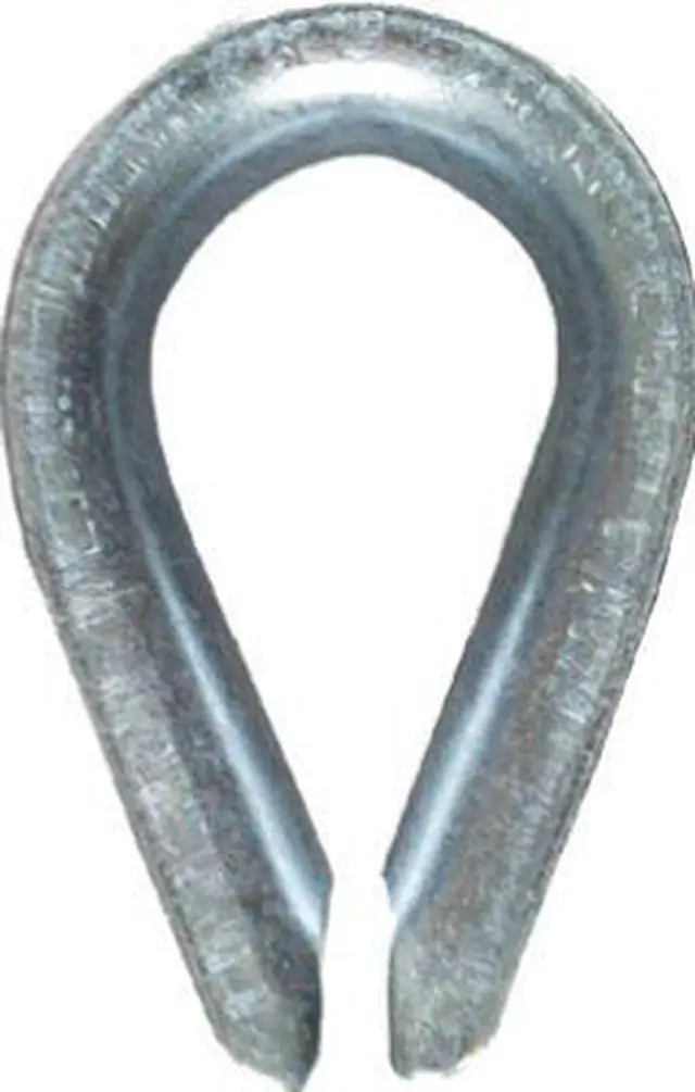 Main image of 1/4" Zinc Plated Rope Thimble National Hardware Cable N176-818 038613176812