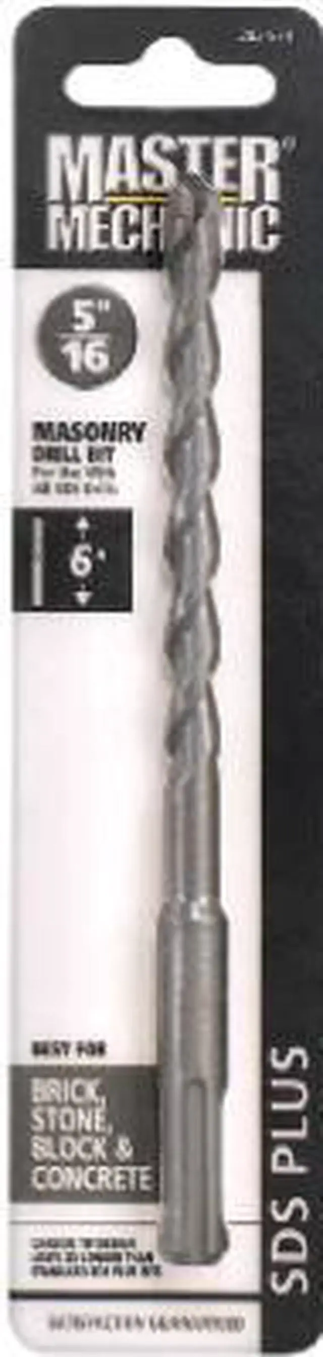 Main image of Black & Decker Master Mechanic, 282657, 3/8" x 6", SDS Shank Black Oxide Masonry Bit