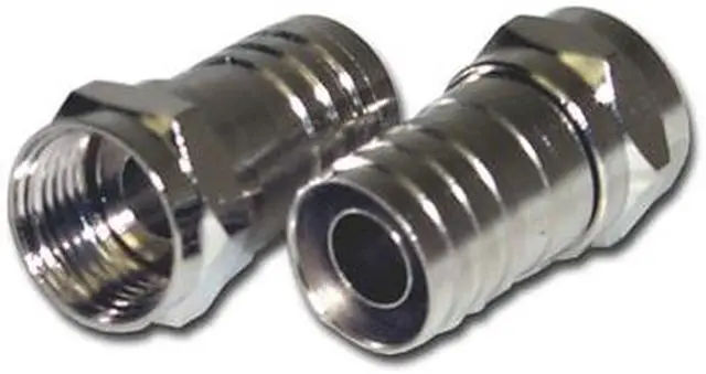 Main image of CONECT IT, F59AHX, 2 Pack, RG59 Coaxial "F" Crimp On End Connector