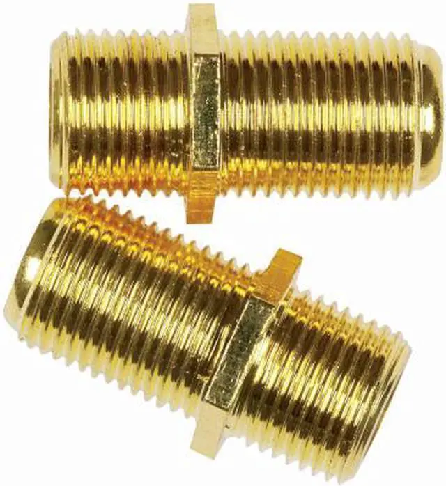 Main image of CONECT IT, F-81X, 2 Pack, Feed Thru Coaxial Cable Coupler, Connects 2 Coaxial Cables