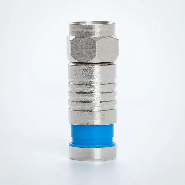 Main image of CONECT IT, CPV-00250, 2 Pack, Quad Shield RG6 Compression Type "F" Connector