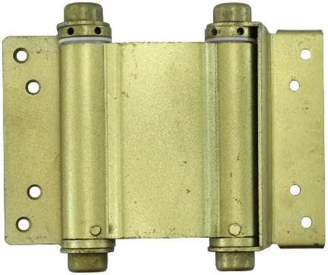 Main image of Tuff Stuff, 86854, 1 Pair, 4", Brass, Double Action Spring Hinge, Square Corner