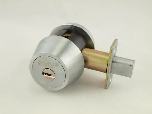 Main image of Maxtech, (Mul-t-lock Hercular HD1-26D Like) Satin Chrome, Single Cylinder Deadbolt With Thumb Turn, HIGH SECURITY, 006 KEYWAY