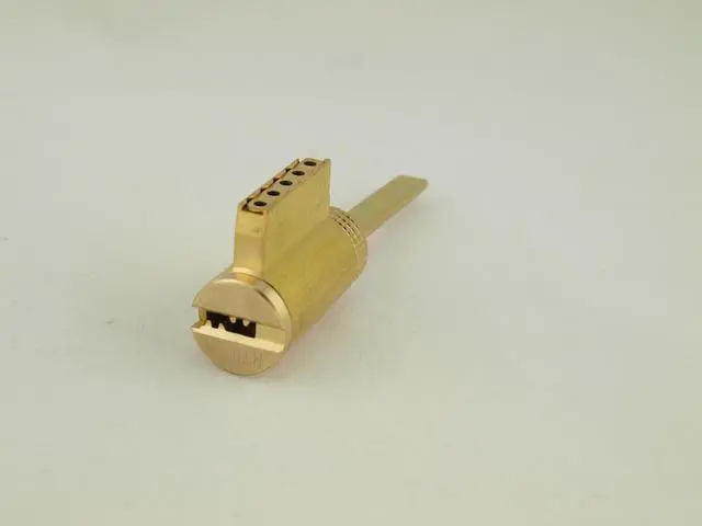 Main image of Maxtech (Like Mul-t-lock KIKSH, KIKARM, KIDSH), KIK Key In Knob & Deadbolt Cylinder Plug Schlage & Arrow Type, Brass US3, For Knob & Lever Replacement, HIGH SECURITY, 006 KEYWAY