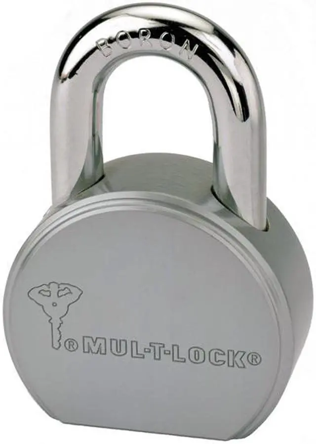 Main image of Mul-T-Lock, TSR25, (American Lock A700 Like) 2-1/2" Round Body, Solid Steel, Short 7/16" Shackle Boron, Padlock, HIGH SECURITY, INTERACTIVE + 206 KEYWAY