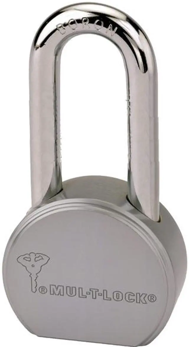 Main image of Mul-T-Lock, TSR50, (American Lock A701 Like) 2-1/2" Round Body, Solid Steel, Long 7/16" Shackle Boron, Padlock, HIGH SECURITY, INTERACTIVE + 206 KEYWAY