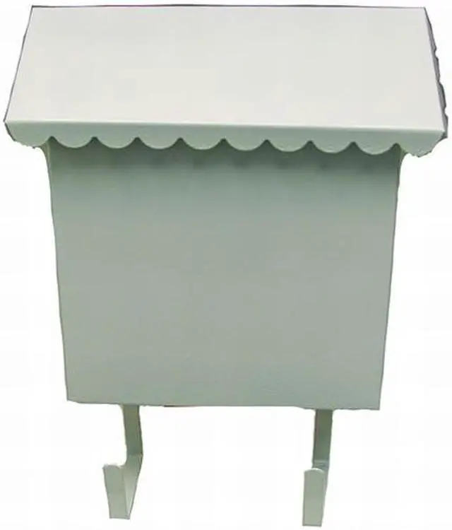 Main image of Tuff Stuff 2022 White Enamel Metal Vertical Mailbox, No Lock