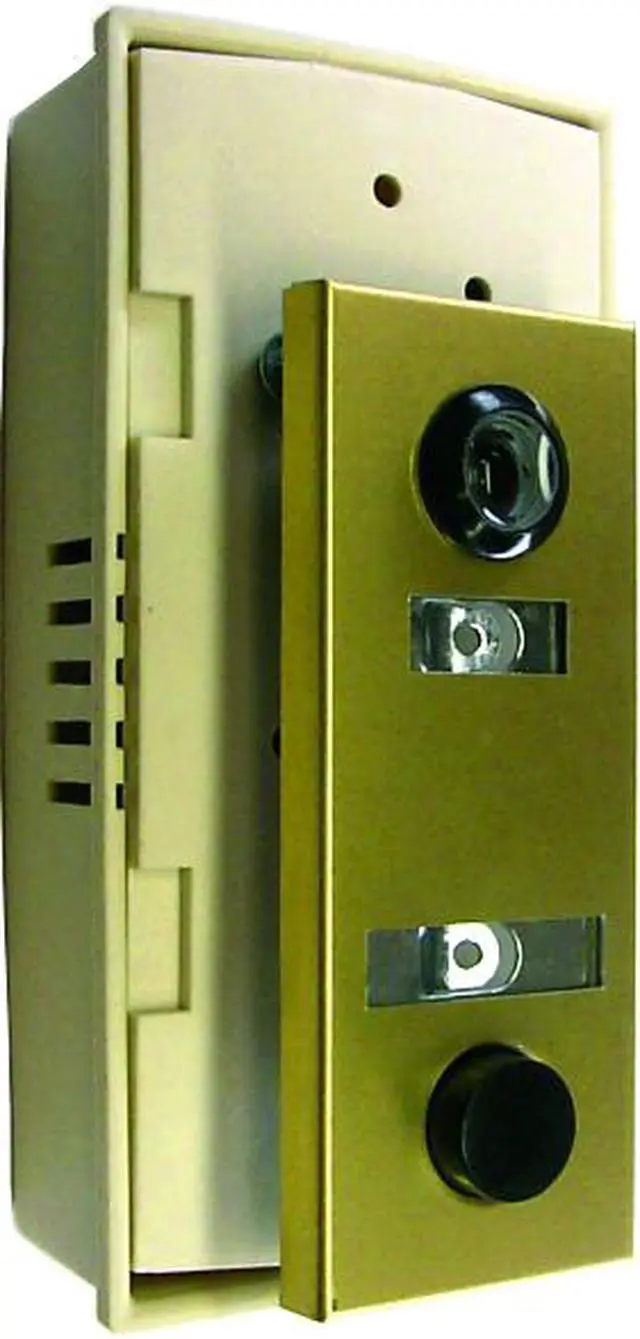 Main image of AF Florence - Auth Chimes, 686102, Anodized Gold, Door Viewer And Non Electric Chime Combination, Chime Door Viewer