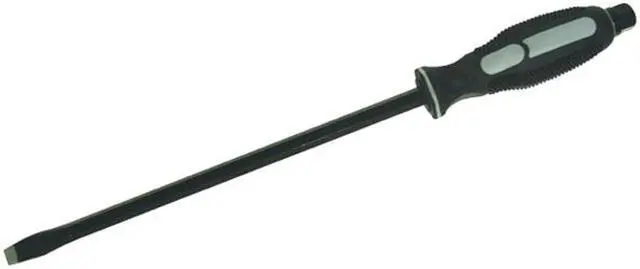 Alt view image 2 of 2 - Tuff Stuff, 53028, 3/8" X 10" Heavy Duty Hex Long Shaft Slotted Screwdriver Screw Driver With Hex Hammer Head