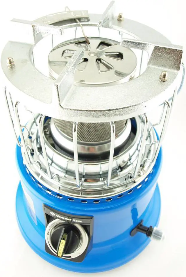 Alt view image 4 of 7 - Comfort Zone, CZPP21, 2 IN 1 PROPANE HEATER / STOVE, The Portable Heating / Cooking Solution For Camping, Hunting Tailgating, Outdoor Activities And Emergencies