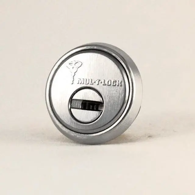 Main image of Mul-t-lock, MOR8C02-26, Satin Chrome, Solid Brass Replacement 2" Mortise Cylinder with Yale Standard Cam, HIGH SECURITY, 006 KEYWAY