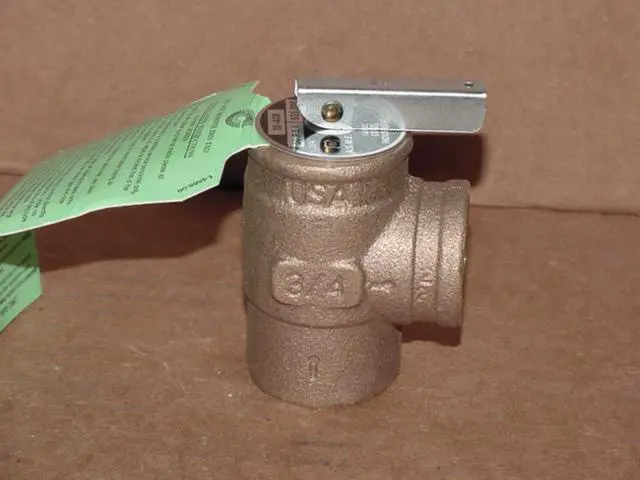 Alt view image 2 of 2 - Apollo Valve 10-408-05 Safety Relief Valve 30 psi Set Pressure, 3/4" NPT Female x 3/4" NPT Female