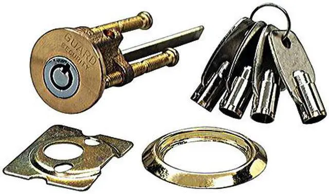 Main image of Promag II, 200, Brass Solid Tubular Rim Cylinder With 4 Tubular Keys