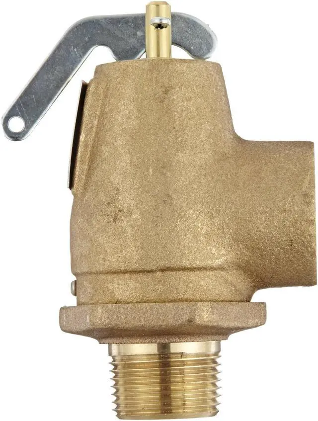 Alt view image 2 of 3 - Apollo Valves, 13-211-B15, 3/4" NPT Male x Female Side Outlet Pop Saftey Relief Valve, ASME Steam, 15 psi Set Pressure