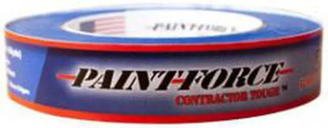 Main image of Paint Force Pro Contractor Tough, 38010, 1-Inch by 60-Yard, 24mm x 55m, Premium Painter's Grade Blue Masking Tape, 14 Day Clean Removal, UV Resistant