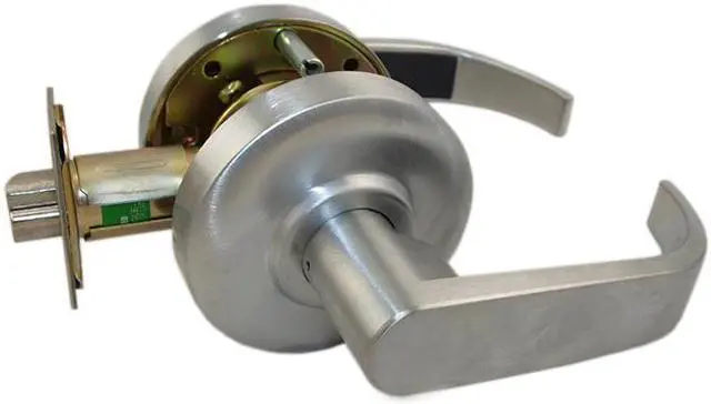Main image of Maxtech, LKLE13013R-26, Satin Chrome US26D, Passage Hall & Closet Grade 2 Commercial Cylindrical ADA Curved Lever Lockset