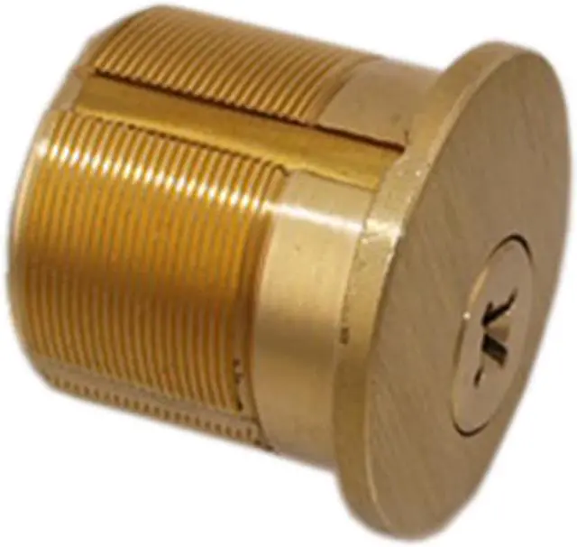 Alt view image 3 of 3 - Ultima (Like Wilson 6180 Top Security) Satin Brass US4 18 Pins For Extra Security Rim/Mortise 1-1/8" Lock Cylinder Combo (Interchangeable), HIGH SECURITY, 3 Dimensional Cross Section Keyway