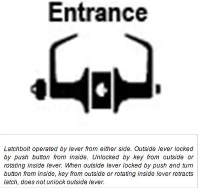 Alt view image 2 of 2 - Ultra, 44273 Dull Chrome US26D, Entry Entrance Grade 2 Commercial Cylindrical ADA Clutch Angled Lever Lockset With SC4 Keyway