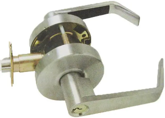 Main image of Ultra, 44273 Dull Chrome US26D, Entry Entrance Grade 2 Commercial Cylindrical ADA Clutch Angled Lever Lockset With SC4 Keyway