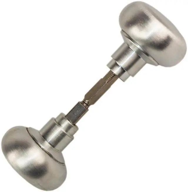 Alt view image 2 of 4 - Progressive 3600/26D Satin Chrome 26D Heavy Duty Door Knob And Spindle Thats Approximately 1 lb Of Solid Brass