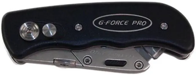 Main image of G-Force 24214 Classic Folding Utility Knife With Belt Clip Push Button And Carrying Case (1 Assorted Color Per Order)