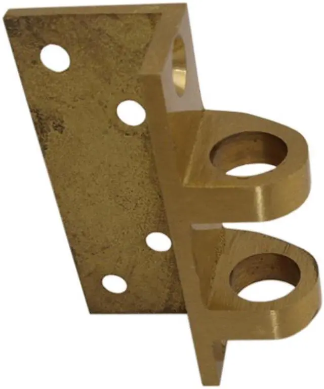 Alt view image 2 of 3 - Tuff Stuff, 3229, Segal Like Angle Strike Only Replacement Solid Bronze For Any Solid Jimmy Proof Lock