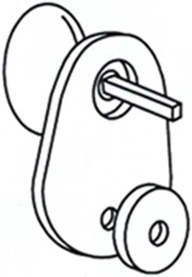 Alt view image 3 of 4 - Marks K9117/26D Satin Chrome 26D F Function Turnpiece Kit for 22AC Or Mortise Double Cylinder Lock