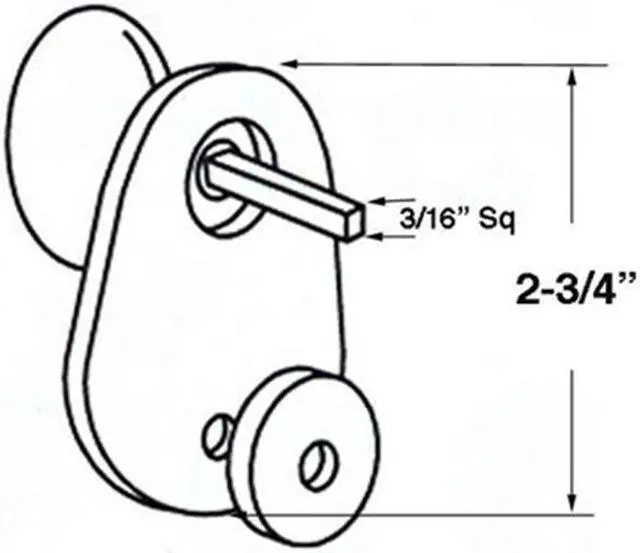 Alt view image 4 of 4 - Marks K9117/26D Satin Chrome 26D F Function Turnpiece Kit for 22AC Or Mortise Double Cylinder Lock