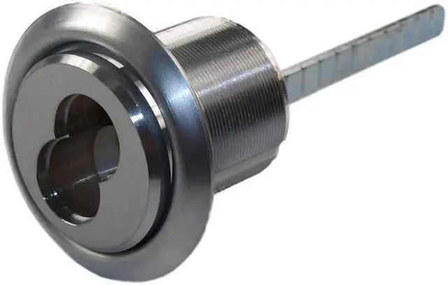 Main image of Ilco R28207-9-26D Satin Chrome Interchangeable Small Format 7 Pin Thin Head IC Core Rim Housing With Adams Rite Cam (CORE SOLD SEPARATELY)