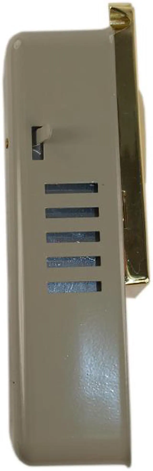 Alt view image 2 of 3 - Maxtech DV10-US3 Polished Brass Door Viewer And Non Electric Chime Combination
