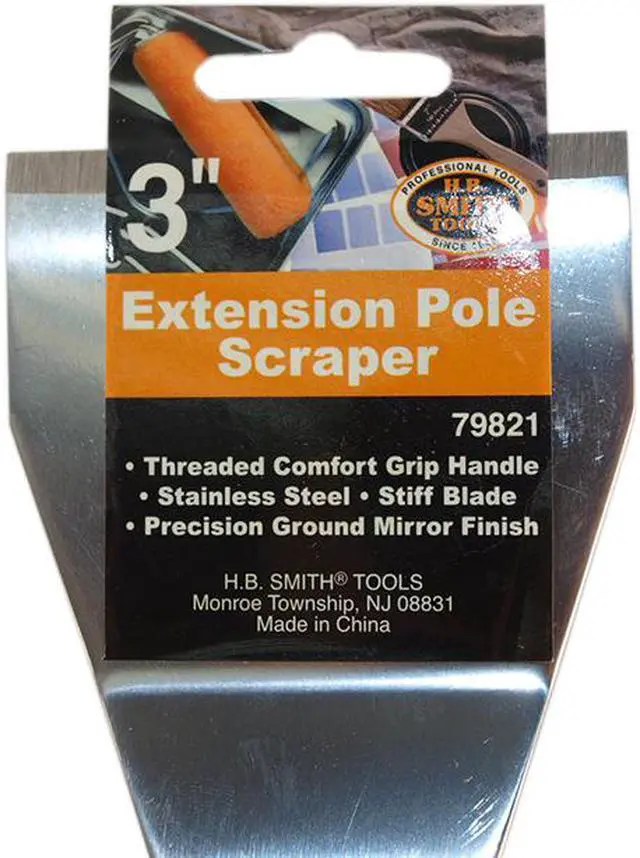 Alt view image 2 of 6 - H. B. Smith 79821 3" Bent Blade Heavy Duty Extendable Scraper