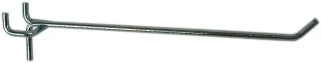 Main image of Tuff Stuff 11802 Single Pegboard Hook 1/8" x 2" Zinc Plated
