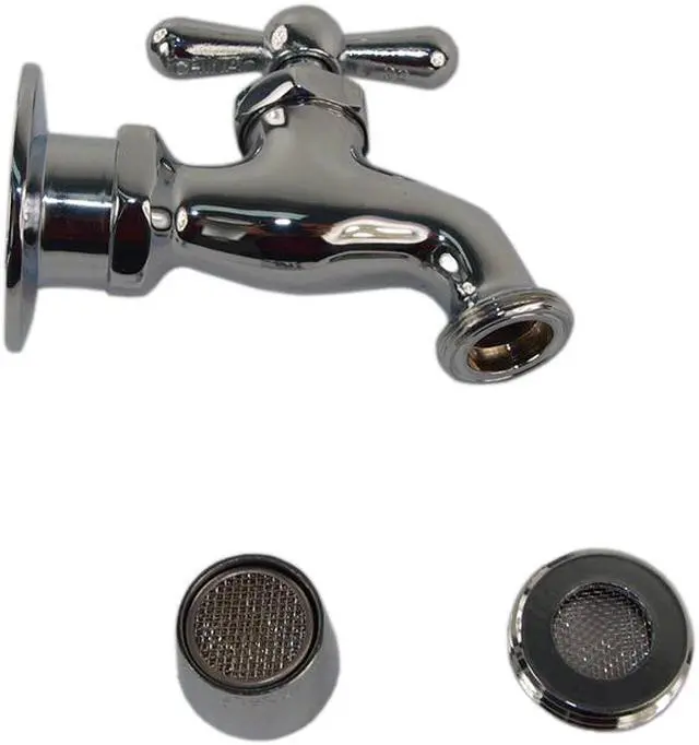 Alt view image 3 of 5 - Aqua Plumb 4510355 Brilliant Chrome Sink Bibb Faucet