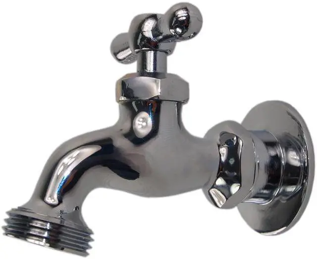 Alt view image 2 of 5 - Aqua Plumb 4510355 Brilliant Chrome Sink Bibb Faucet