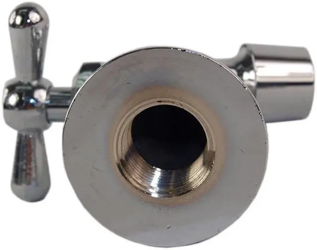 Alt view image 5 of 5 - Aqua Plumb 4510355 Brilliant Chrome Sink Bibb Faucet