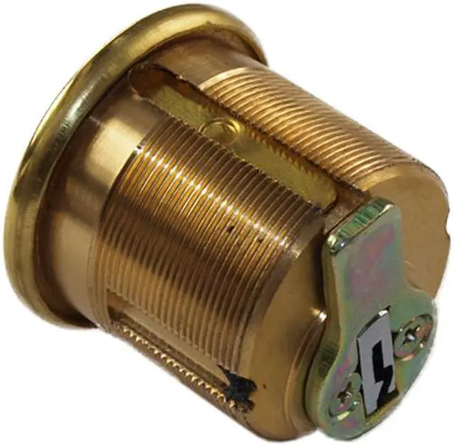 Alt view image 6 of 6 - Gotham (Marks 114A/3 Like) 9900LAK Polished Brass Left Hand Heavy Duty Mortise Entry Lockset, Screwless Knobs Thru Bolted Lock Set