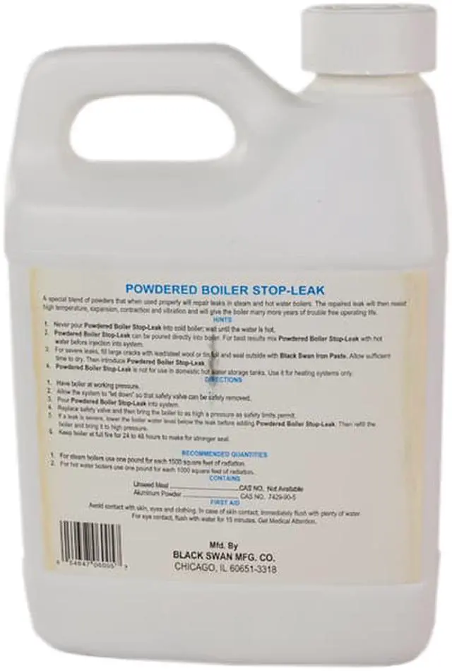 Alt view image 2 of 2 - Black Swan 6005 Powder Boiler Stop Leak 1 LB