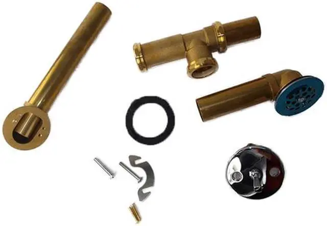 Alt view image 2 of 2 - Wal Rich 1404010 20 Gauge Brass Trip Lever Bath Waste Assembly