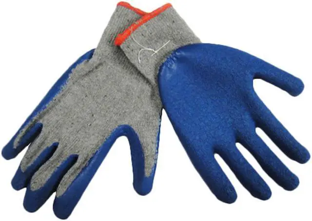 Main image of Tuff Stuff 9630XL Extra Large Heavy Cotton Work Glove With Blue Latex Rubber Coated