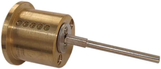 Alt view image 4 of 5 - Progressive Hardware, 160FPL, Fox Style Police Lock Replacement Cylinder, Solid Brass