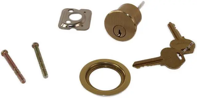 Alt view image 5 of 5 - Progressive Hardware, 160FPL, Fox Style Police Lock Replacement Cylinder, Solid Brass