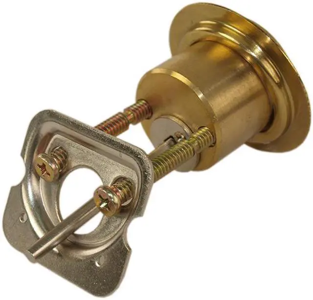 Alt view image 3 of 5 - Progressive Hardware, 160FPL, Fox Style Police Lock Replacement Cylinder, Solid Brass