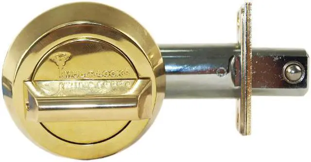 Alt view image 3 of 3 - Mul-t-lock HD1-05 Brass, Hercular Single Cylinder Deadbolt with Thumb Turn, HIGH SECURITY, 006 KEYWAY