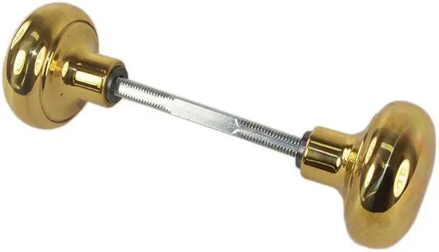 Main image of Wilson 6043 Polished Brass Finish 2-1/4" Solid Door Knob Set With Spindle For Marks Surface Mount Mortise Lockset & More